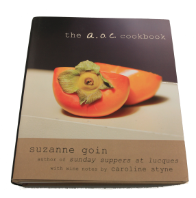 Gift ideas for food and wine lovers, The A.O.C Cookbook, Suzanne Goin, Knoff publishing, gift bottles, cheese pairings