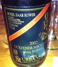 German wine, Riesling, St. Urbans-Hof, Mosel, Saar, Nic Weiss, Yew Restaurant