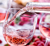 pink wine, rose wine, bubbles, sparkling, fizzy