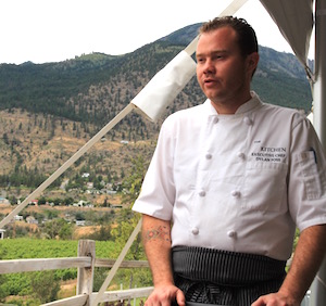 chef dylan foss, fort berens winery, lillooet, The kitchen at fort berens