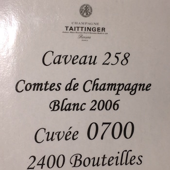 Taittinger Champagne, Reims, France, Comtes